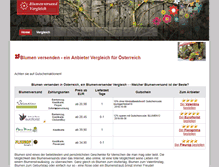 Tablet Screenshot of blumen-verschicken-in.at